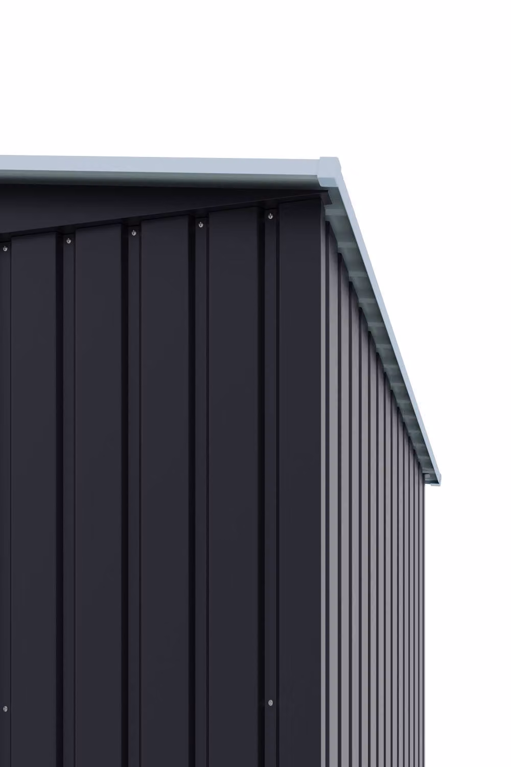 Garden Sanctuary Modern Pent Metal Outdoor Storage Shed in Matt Grey, W/D/H: 152.4 x 91.44 x 91.44 cm – 3
