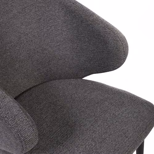 Julian Bowen Marcus Set of 2 Upholstered Dining Chairs in Grey, H 83 x W 58.5 cm – 7