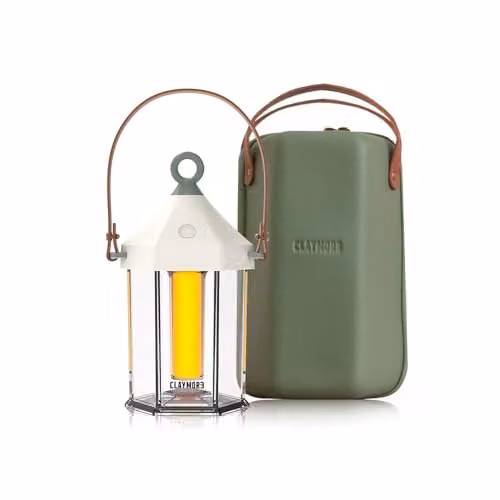 Claymore Cabin Lantern in Beige - Rechargeable Portable Outdoor Garden Lamp with 640 Lumens and Touch Control – 1