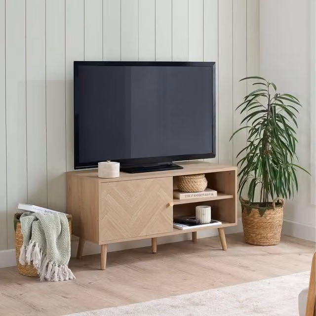 Birlea Herringford Small TV Unit in Brown Oak Finish