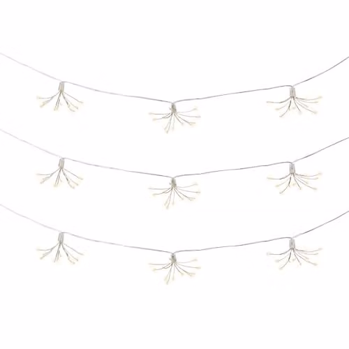 ValueLights Solar Starburst Firework String Fairy Lights, Warm White, Pack of 10 – 2