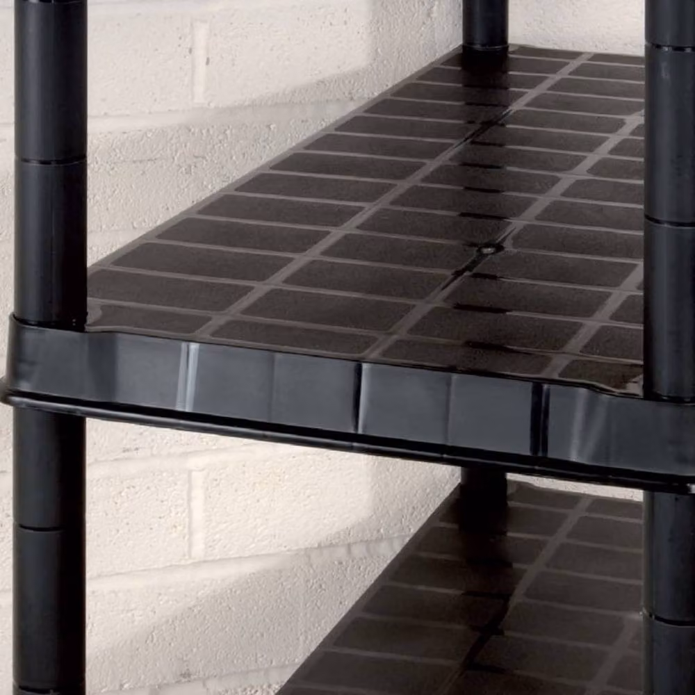 Berkfield 5-Tier Plastic Home Storage Shelf, Black, W/D/H: 91.5 x 45.7 x 185 cm – 3