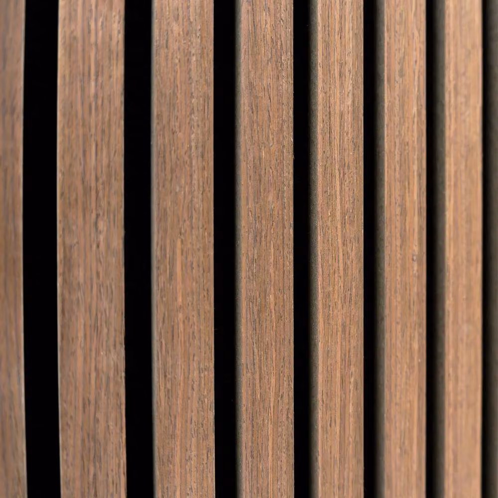 Monstershop Acoustic Slat Wall Panel in Dark Walnut and Terracotta, W/H: 60 x 240 cm – 4
