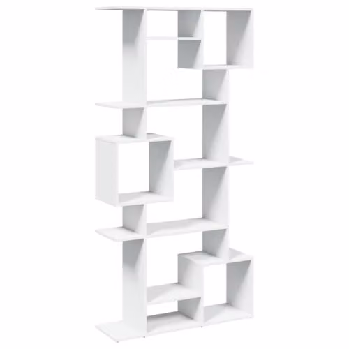 vidaXL White Engineered Wood Book Cabinet W: 92 cm, D: 29 cm, H: 188 cm