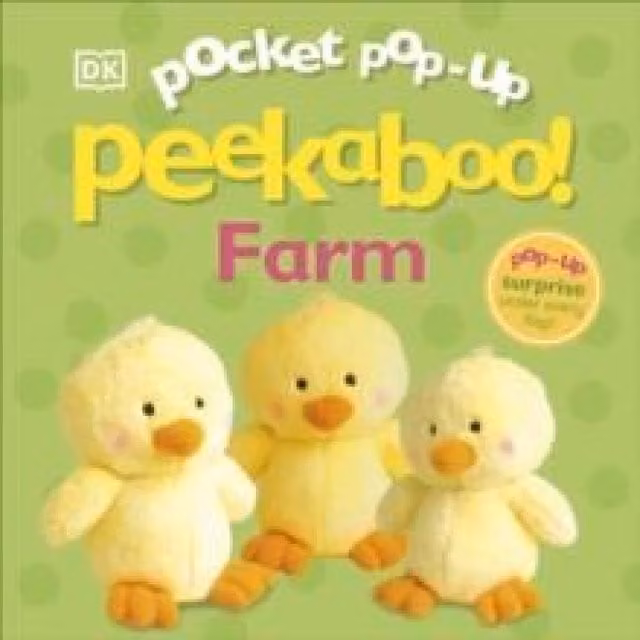 DK Pocket Pop-Up Peekaboo Farm Board Book in Multicolour and Pink