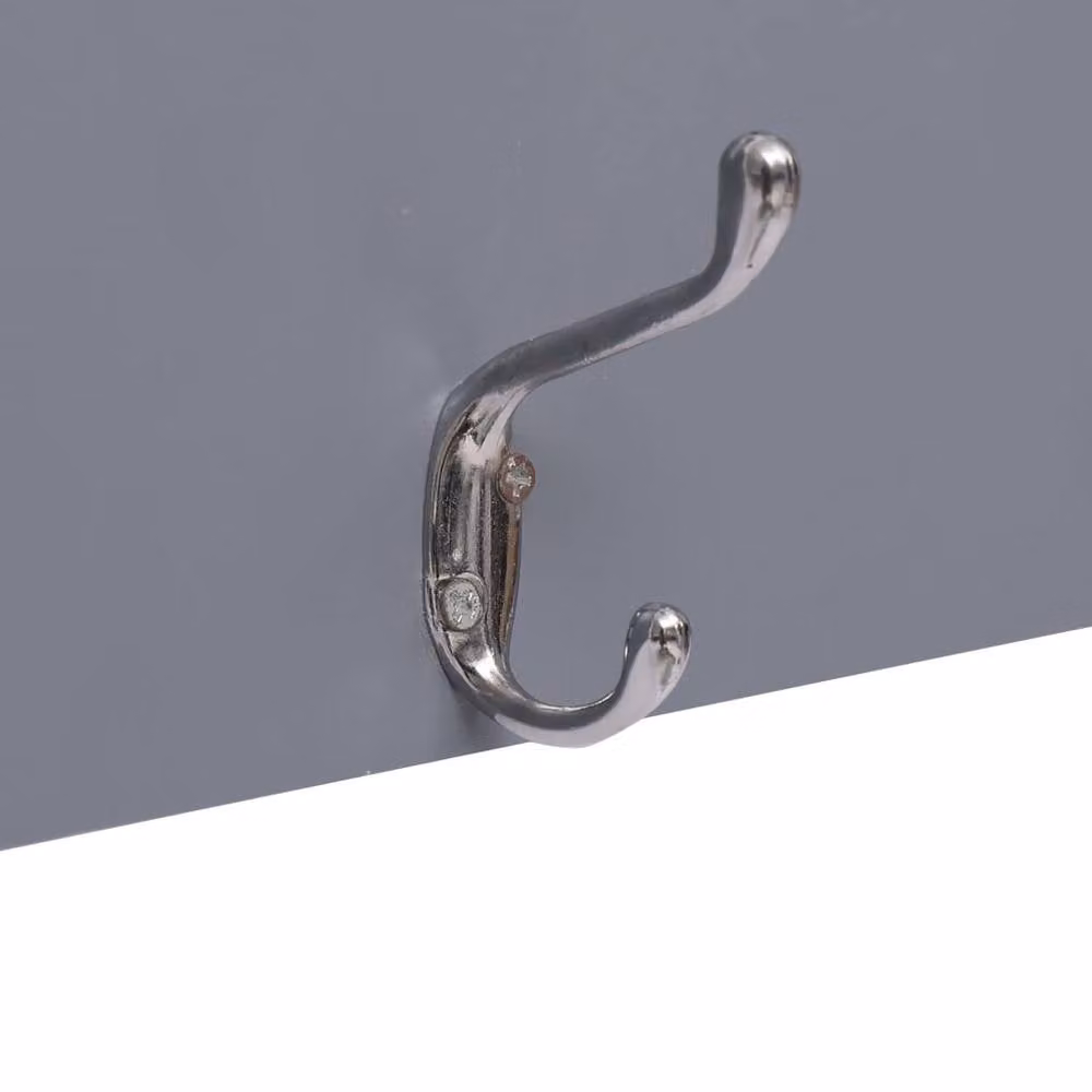 Berkfield Home Welcome Wall Mounted Coat Rack, Grey, W: 74 cm, D: 29.5 cm – 3