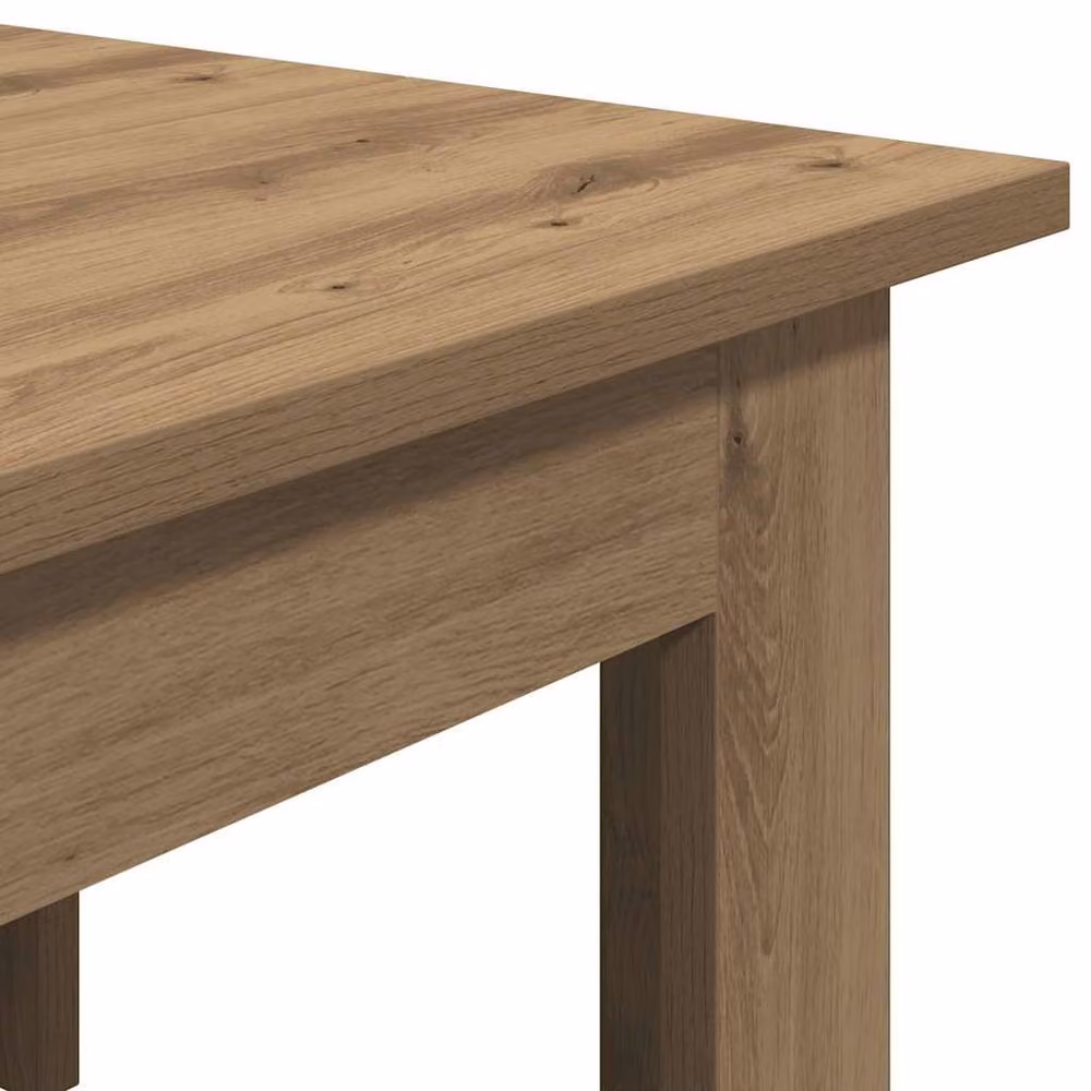 Berkfield Home Artisan Oak Coffee Table in Brown, W/D/H: 100 x 60 x 42 cm – 3