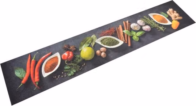 Berkfield Home Spices Washable Kitchen Rug, Multicolour, W: 60 cm, L: 300 cm – 1
