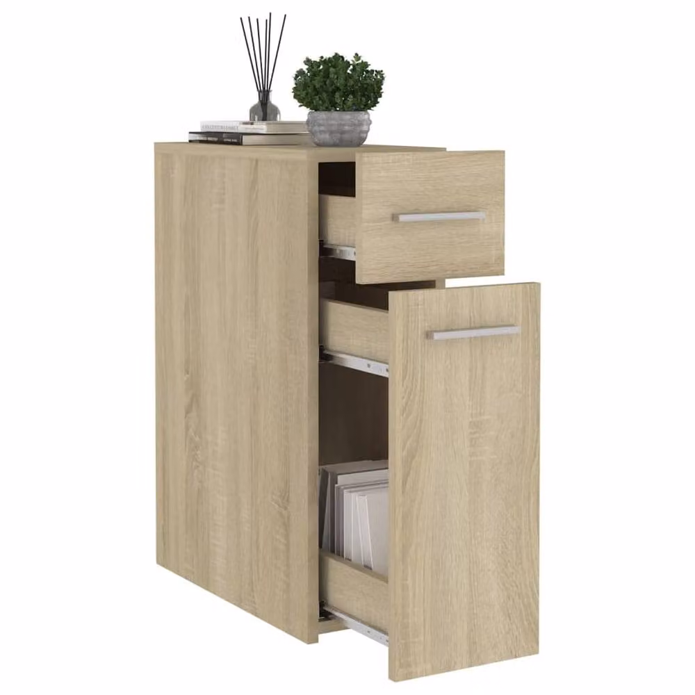 Berkfield Home Apothecary Cabinet in Sonoma Oak, Light Brown, W/D/H: 45.5 x 20 x 60 cm – 3