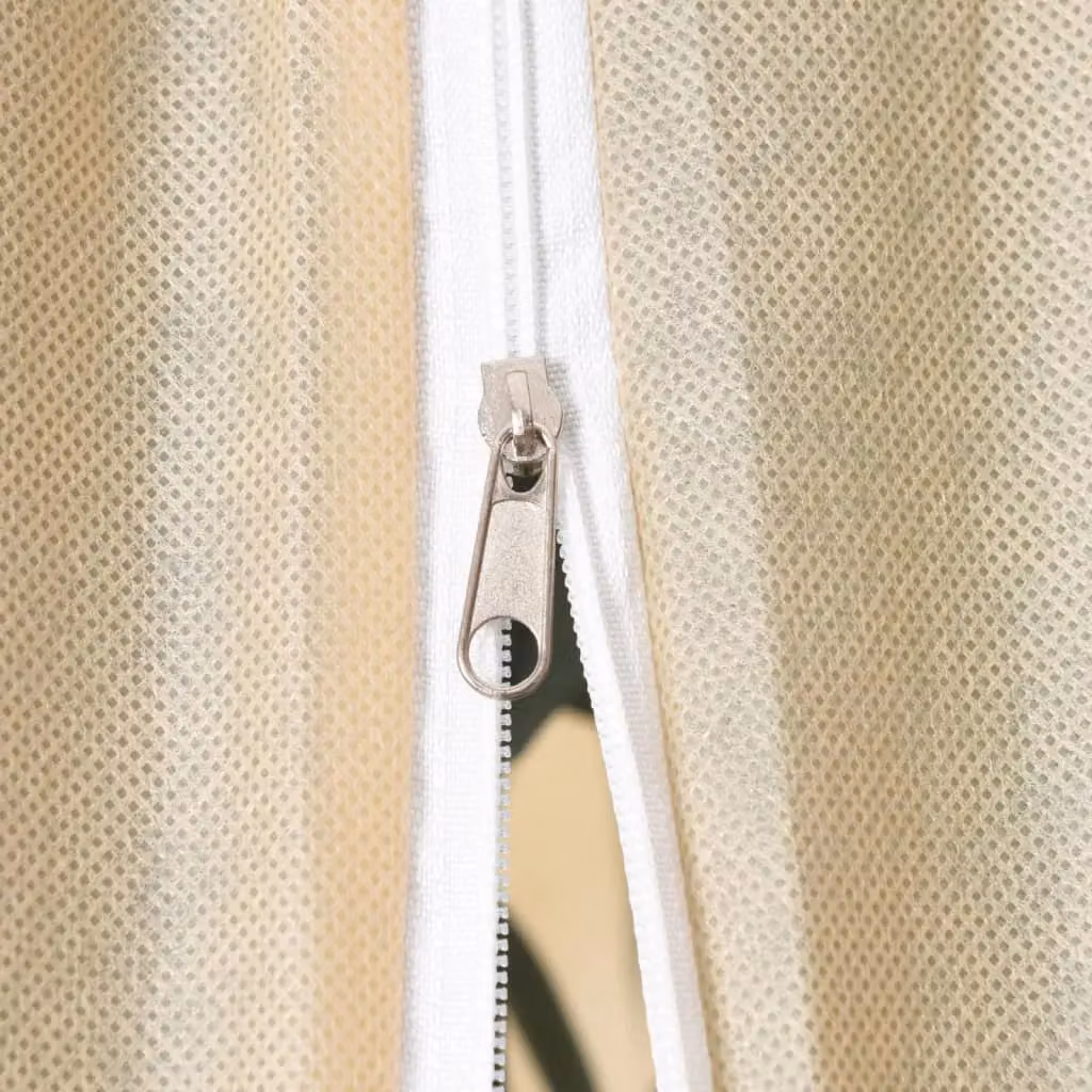 Berkfield Home Plant Fleece Covers with Zip, 2 Pack, Beige, W: 3.93 m, H: 3 m – 3