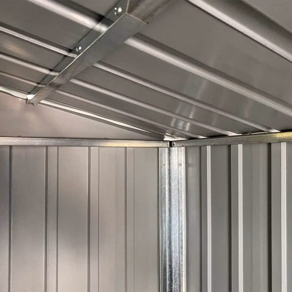 Berkfield Anthracite Galvanised Steel Garden Shed, W: 980 cm, D: 191 cm, H: 198 cm – 5