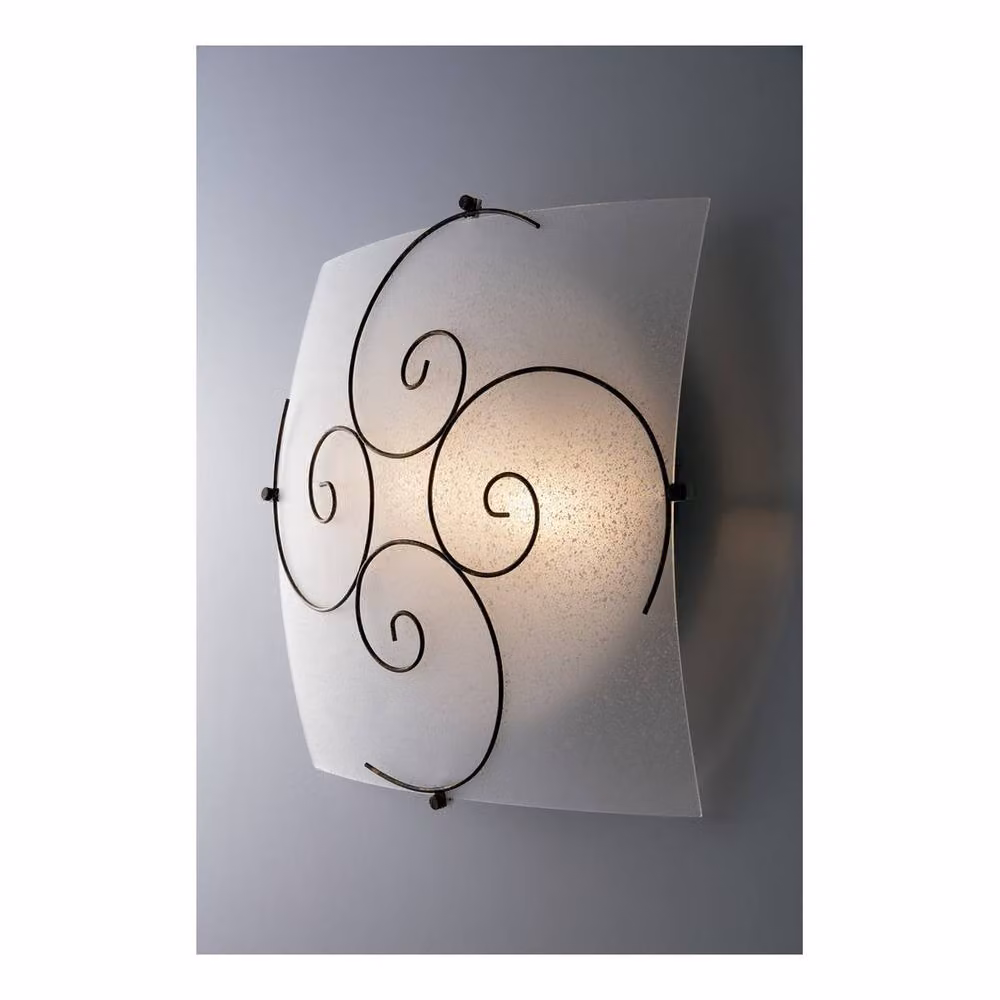 Netlighting 2 Light Modern Square Glass Flush Ceiling Light in White, W/D/H: 40 x 40 x 40 cm – 2