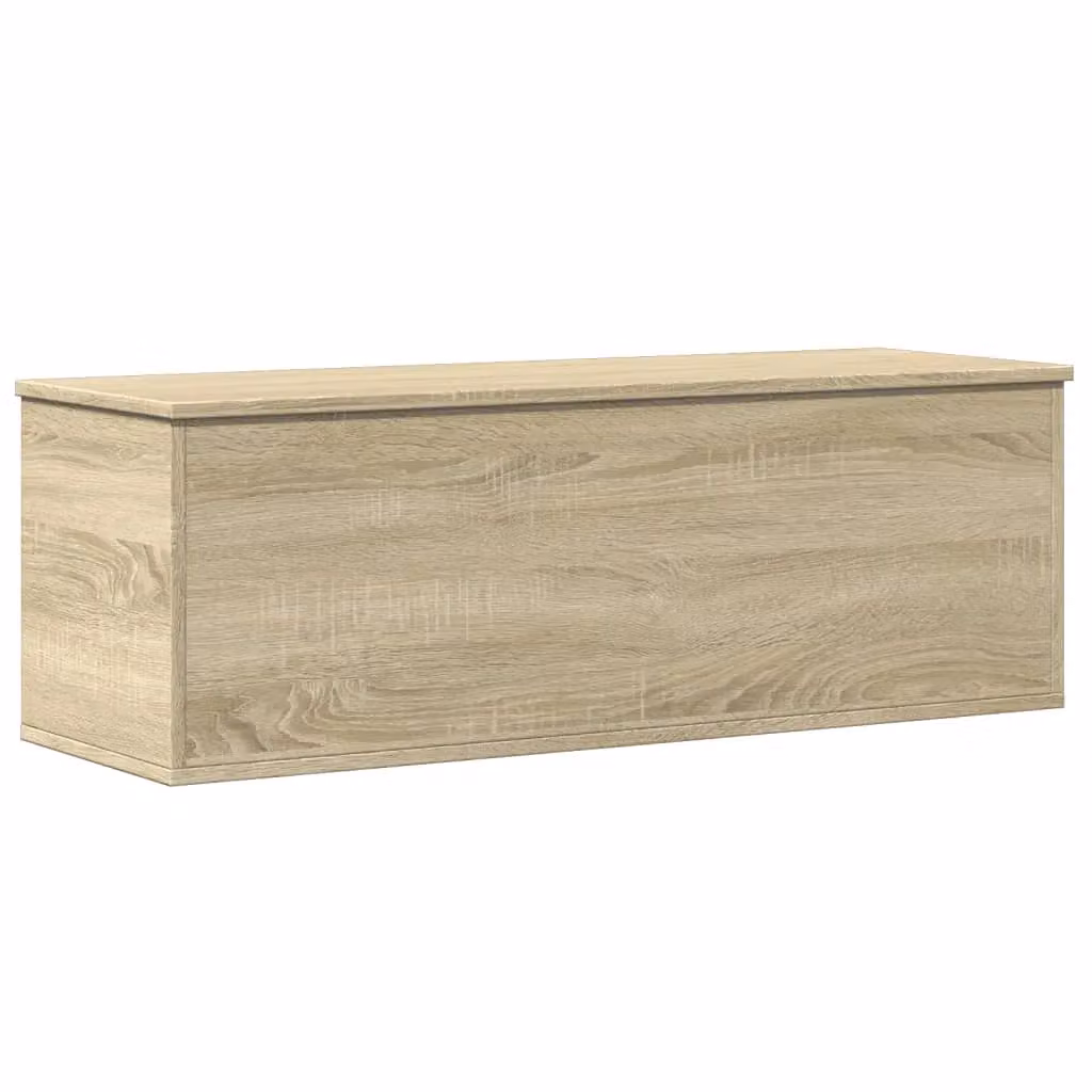 Berkfield Home Sonoma Oak Storage Box in Brown, W/D/H: 102 x 35 x 35 cm – 2