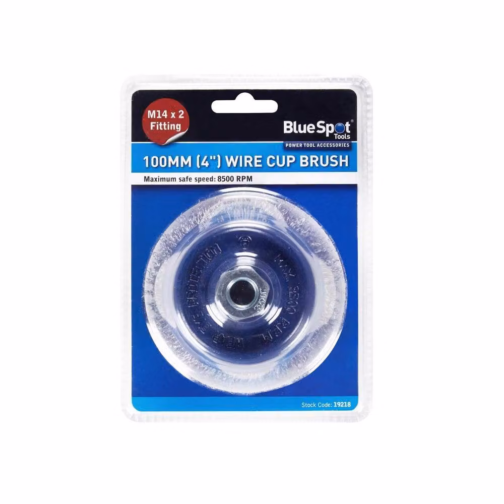 Bluespot Tools Steel Wire Cup Brush for Angle Grinders, Multicolour – 2