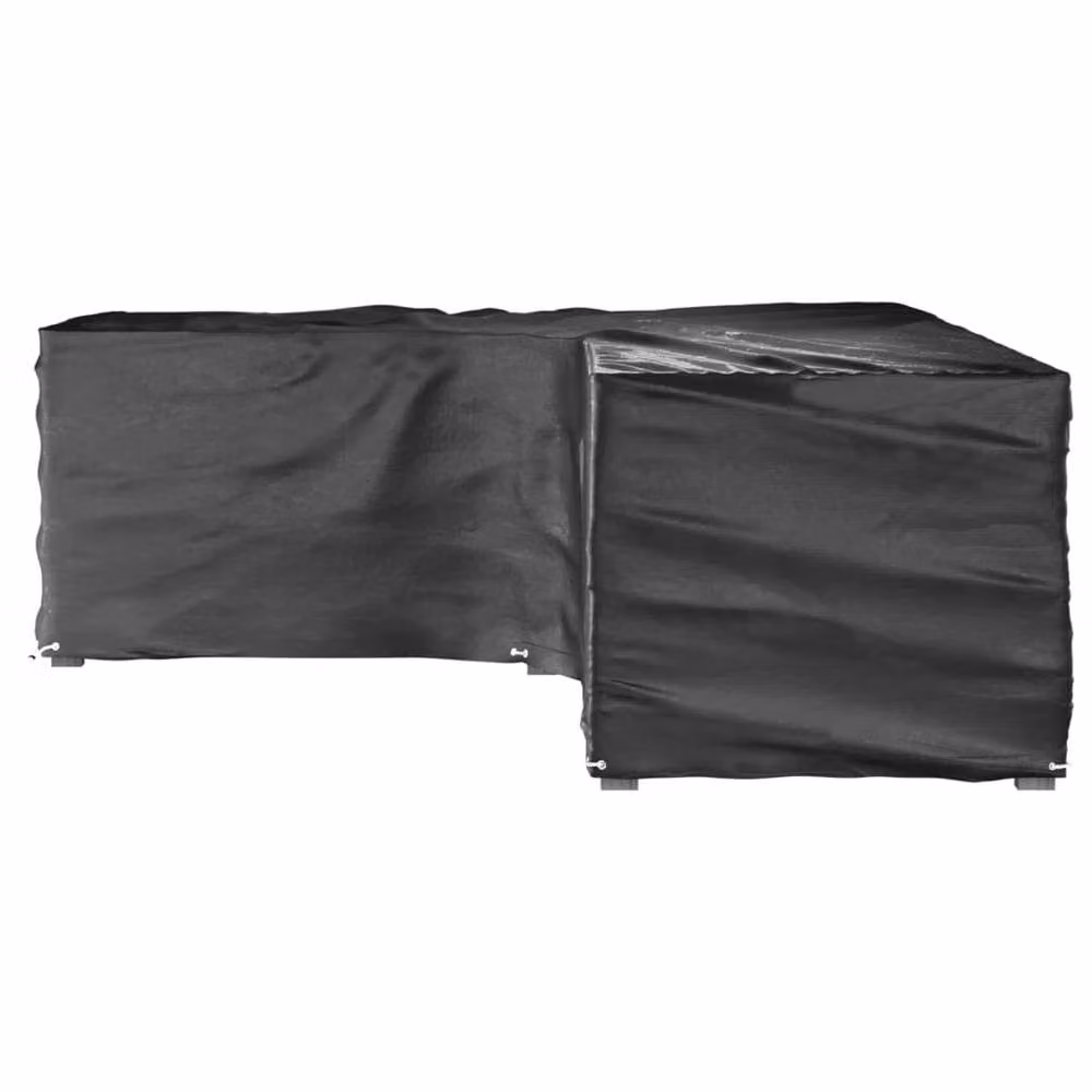 Berkfield Home L-Shaped Garden Furniture Covers, 2 Pack, Black, W/D/H: 260 x 260 x 80 cm – 3
