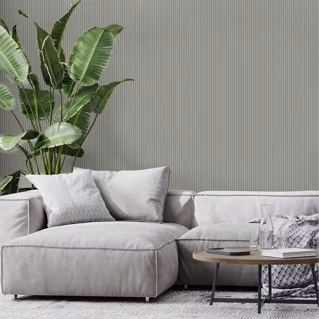 Superfresco Modern Abstract Striped Tactile Wallpaper in Green