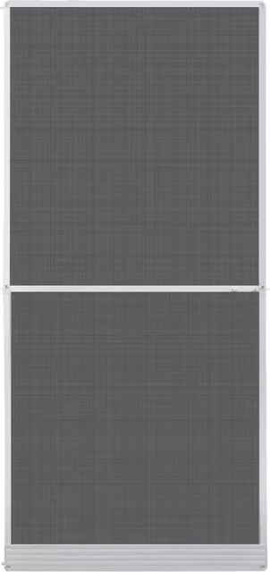 Berkfield Home White Hinged Fibreglass Insect Screen for Doors W: 100 cm, H: 215 cm – 1