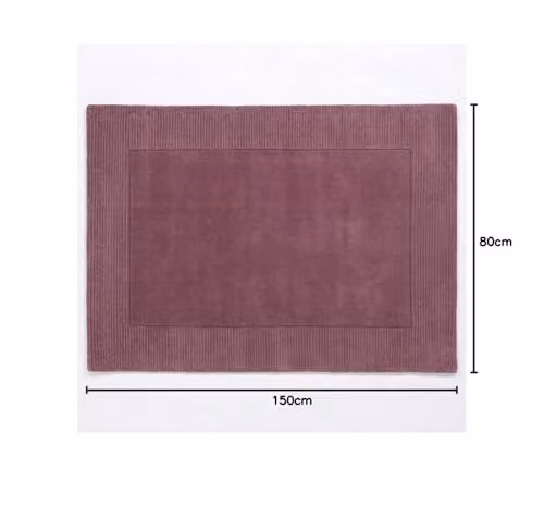 Mayfair Hand-Knotted 100% Natural Wool Living Room Area Rug in Pink, W: 160 cm, L: 230 cm – 3