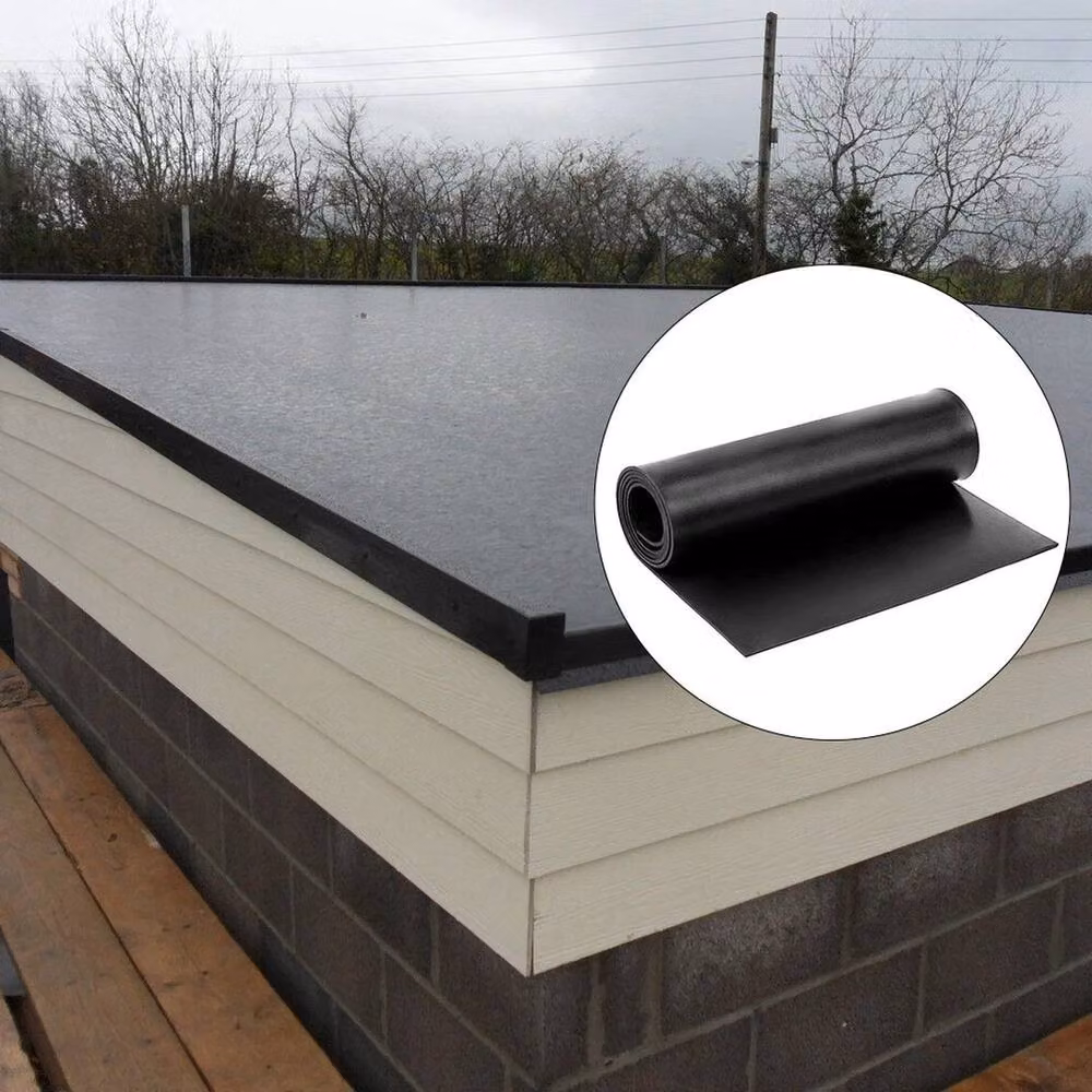 SPETLEK Black Rubber Sheet Roll for Workbench and Roof Protection, W: 100 cm, D: 40 cm – 3
