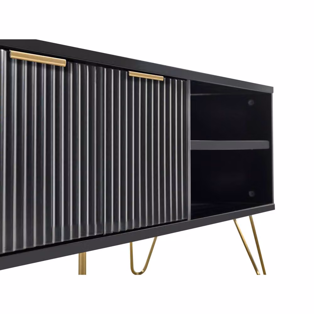 Cheshire Premium Bellano TV Unit in Matt Black – 5
