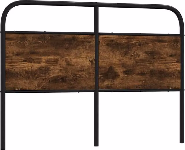 Berkfield Home Smoked Oak Headboard in Brown, Width: 135 cm – 1