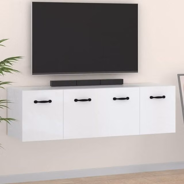 Berkfield Home Wall Cabinets, 2 Piece, White, W: 80 cm, D: 35 cm, H: 36.5 cm
