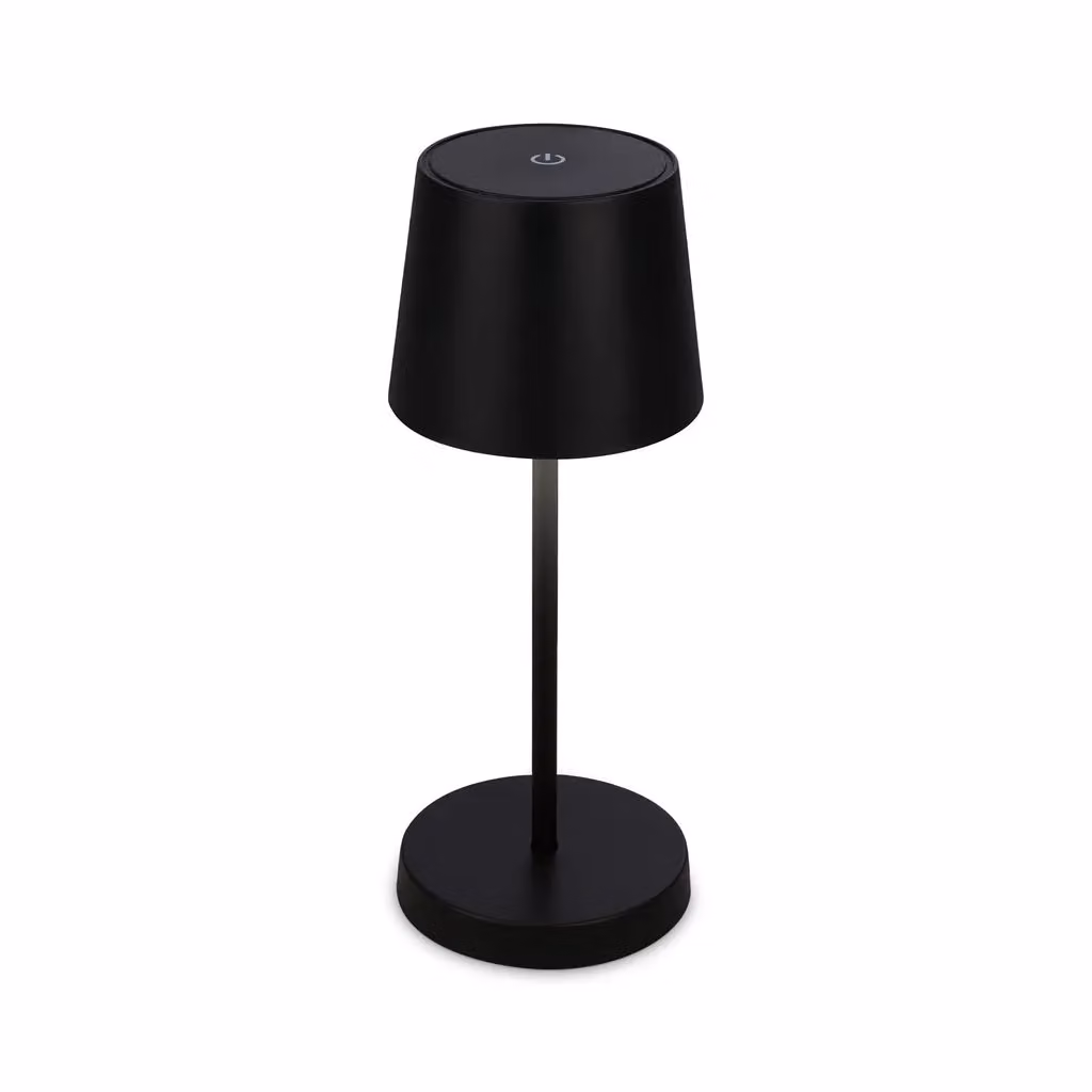 Briloner Black Rechargeable Dimmable LED Table Lamp with Warm White Light and Touch Control – 2