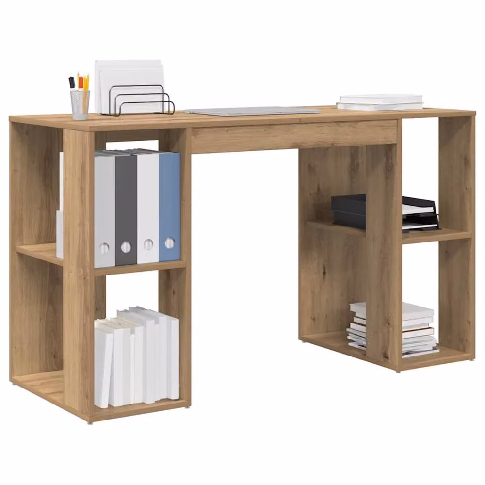 Berkfield Home Artisan Oak Writing Desk in Brown – 3