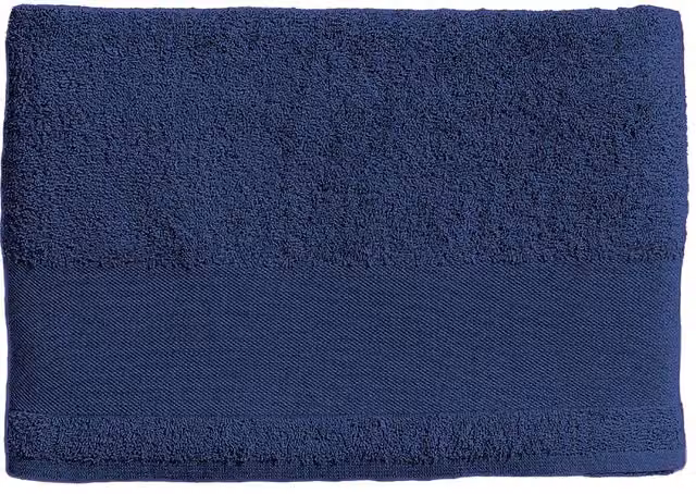 SOL'S Bayside 70 Navy Blue Cotton Terrycloth Bath Towel with Hanging Loop