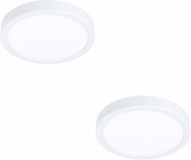 Loops 2 Pack White Round LED Ceiling Light with Included Bulbs – 1