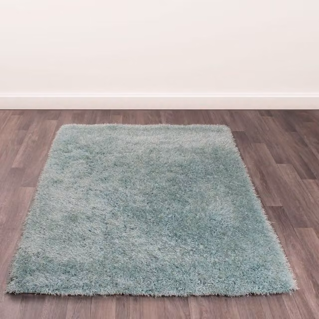 The Rug Shop UK Blue Plain Handmade Easy Care Area Rug W/D/H: 180 x 270 cm – 1
