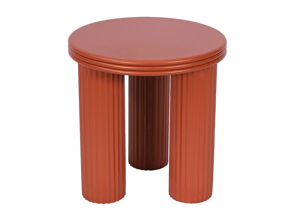 Vente-unique RAVOKA Metal Side Table, Terracotta – 2