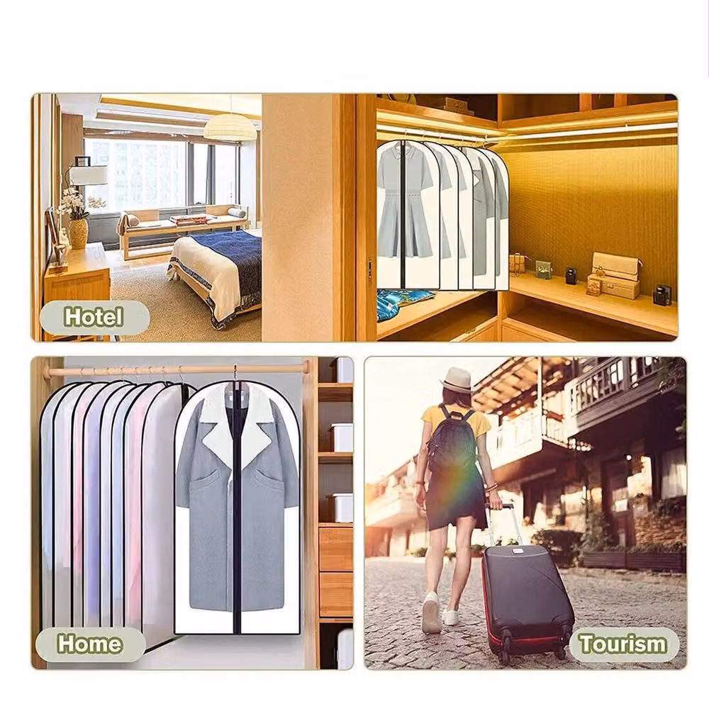 Havendro 10-Pack Transparent Dustproof Hanging Suit Covers, Height: 120 cm – 4