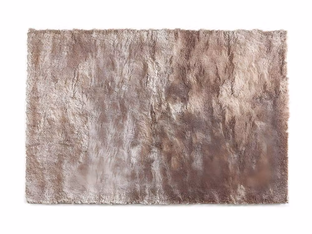 Vente-unique Ultra Soft Shaggy Shag Rug in Beige, W: 160 cm, L: 230 cm – 1