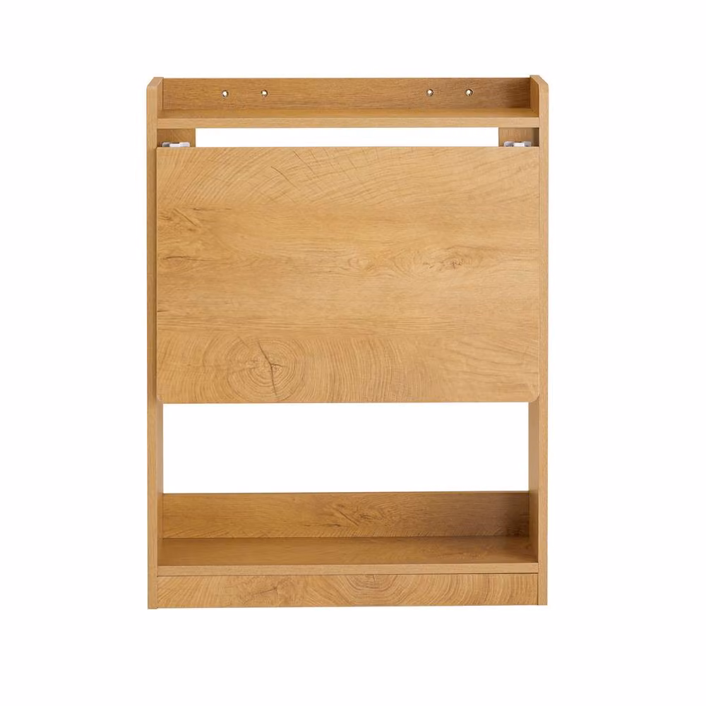 SoBuy Minimalist Wall-Mounted Folding Writing Desk in Light Oak – 2