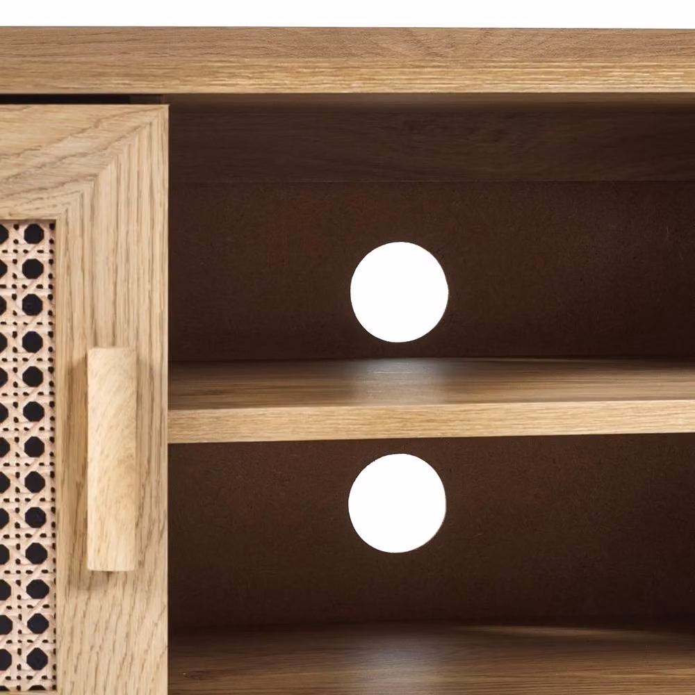 Cheshire Premium Melrose Media Unit in Light Oak – 5