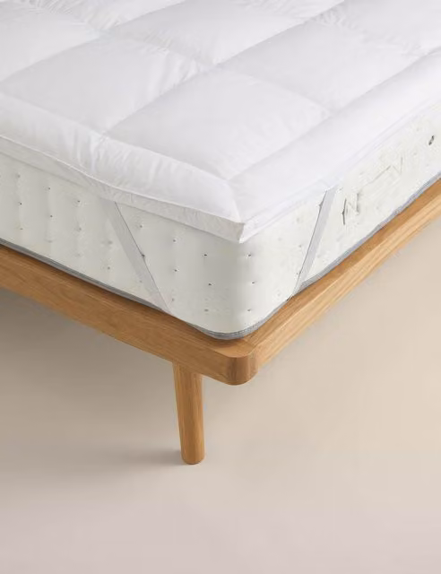 M&S Duck Feather and Down Mattress Topper, White
