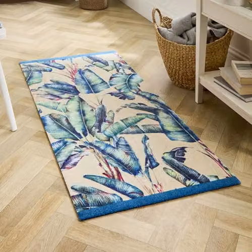 My Mat Studio Collection Pastel Palms Multicolour Floral Kitchen Mat, W: 67 cm, L: 150 cm – 2