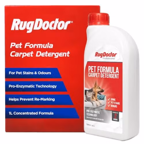 Rug Doctor Pet Formula Carpet Detergent Pet Stain and Odour Remover White 1L – 1