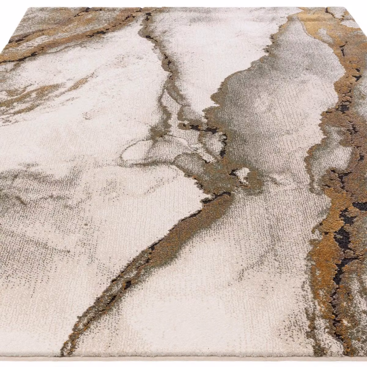 The Rug Shop UK Modern Abstract Beige Polypropylene Area Rug W: 200 cm, D: 290 cm – 4