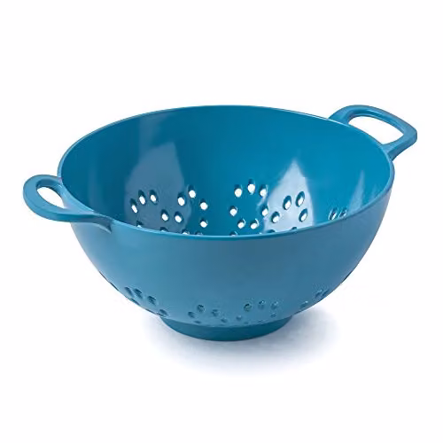 Zeal Melamine Colander in Turquoise Blue, Diameter: 15 cm – 3