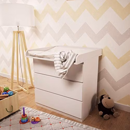 Kidsaw Changing Board Attachment for IKEA Malm Chest of Drawers, White – 2