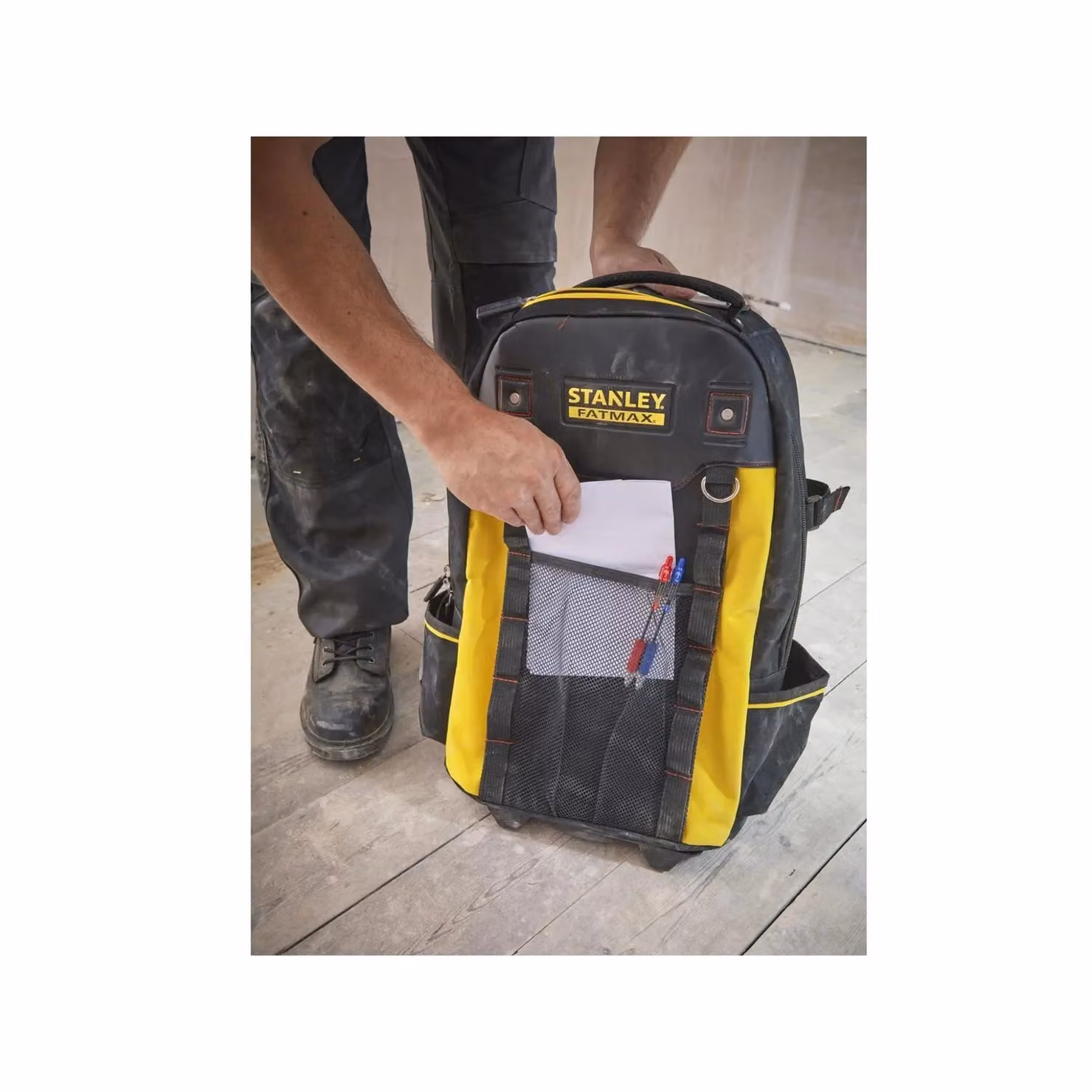 Stanley Fatmax Multicolour Textile and Plastic Backpack on Wheels, H 54.0 cm x W 36.0 cm x D 23.0 cm – 3