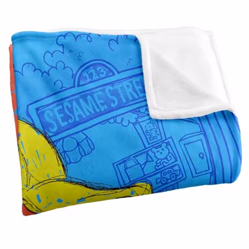 LOGOVISION Sesame Street Elmo Super Soft Fleece Throw Blanket, Multicolour, W/D/H: 152 x 127 cm – 2