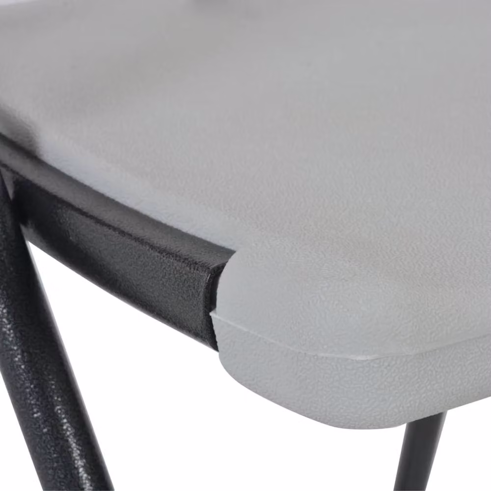 Berkfield Home Durable Folding Bar Chairs, 2 Pack, White HDPE and Steel – 2