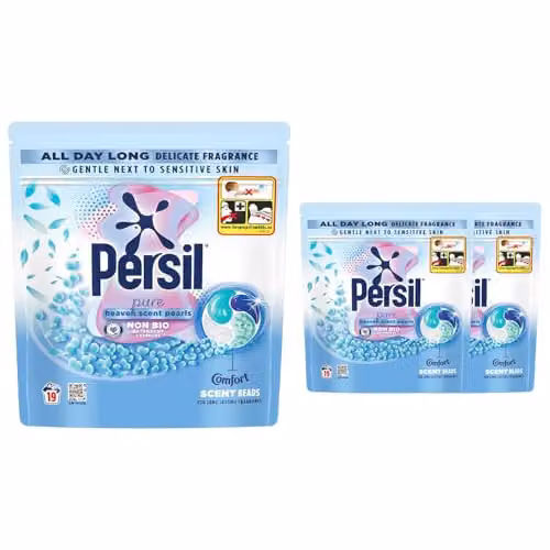 Persil Pure Heaven Scent Non-Bio Laundry Detergent Capsules, 19 Washes, 3 Pack – 1