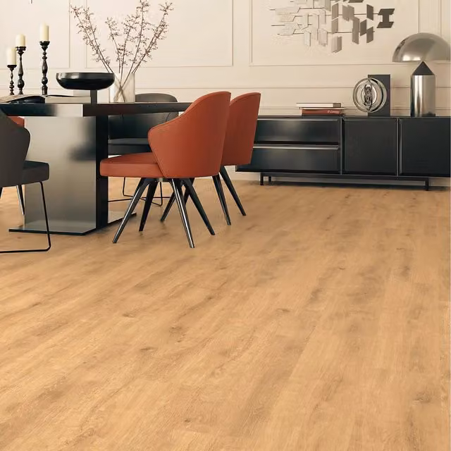 FloorLabs Wood Look Laminate Flooring Plank in Brown with Click System