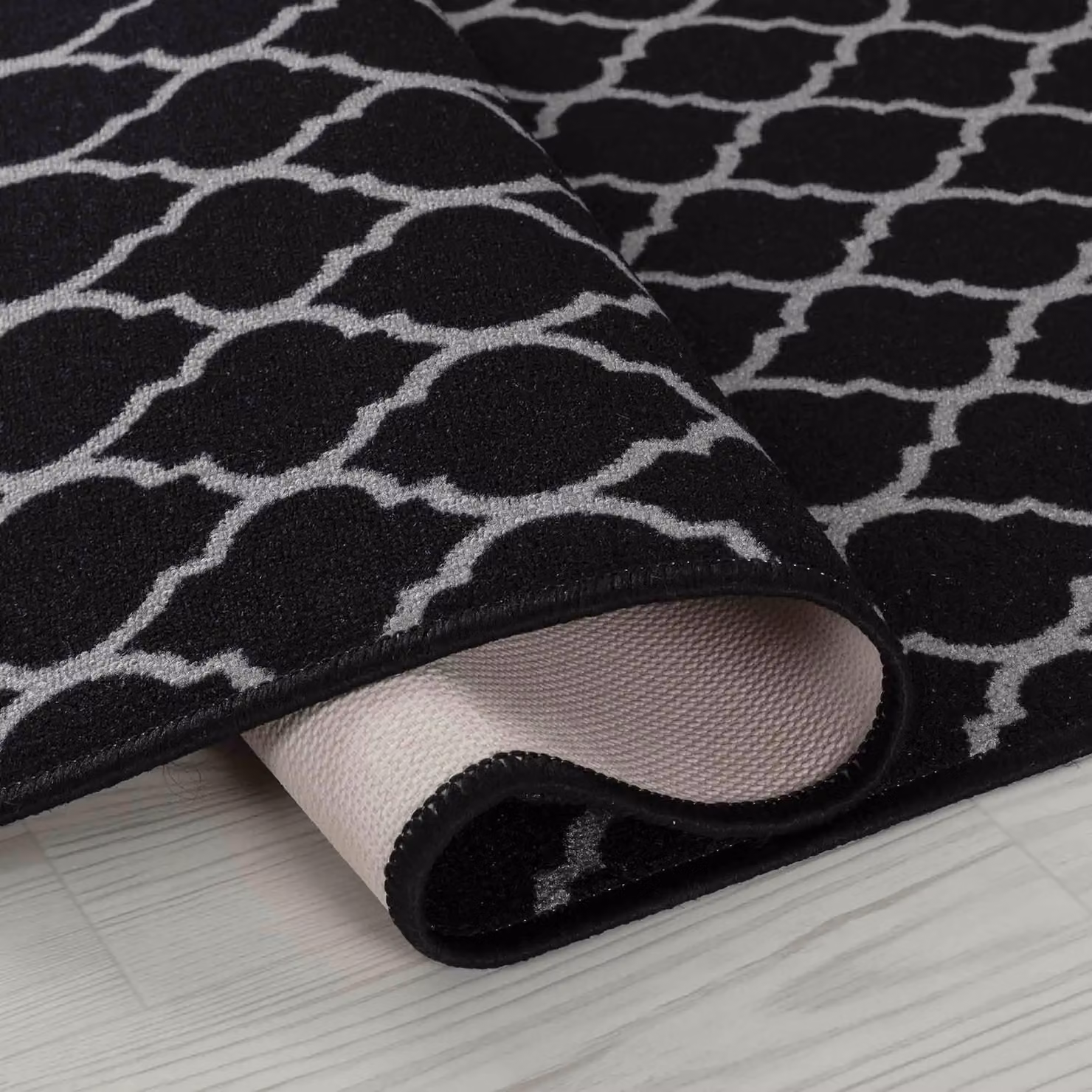 Desire Rugs Non-Slip Graphic Doormat in Black, W: 50 cm, D: 80 cm – 3