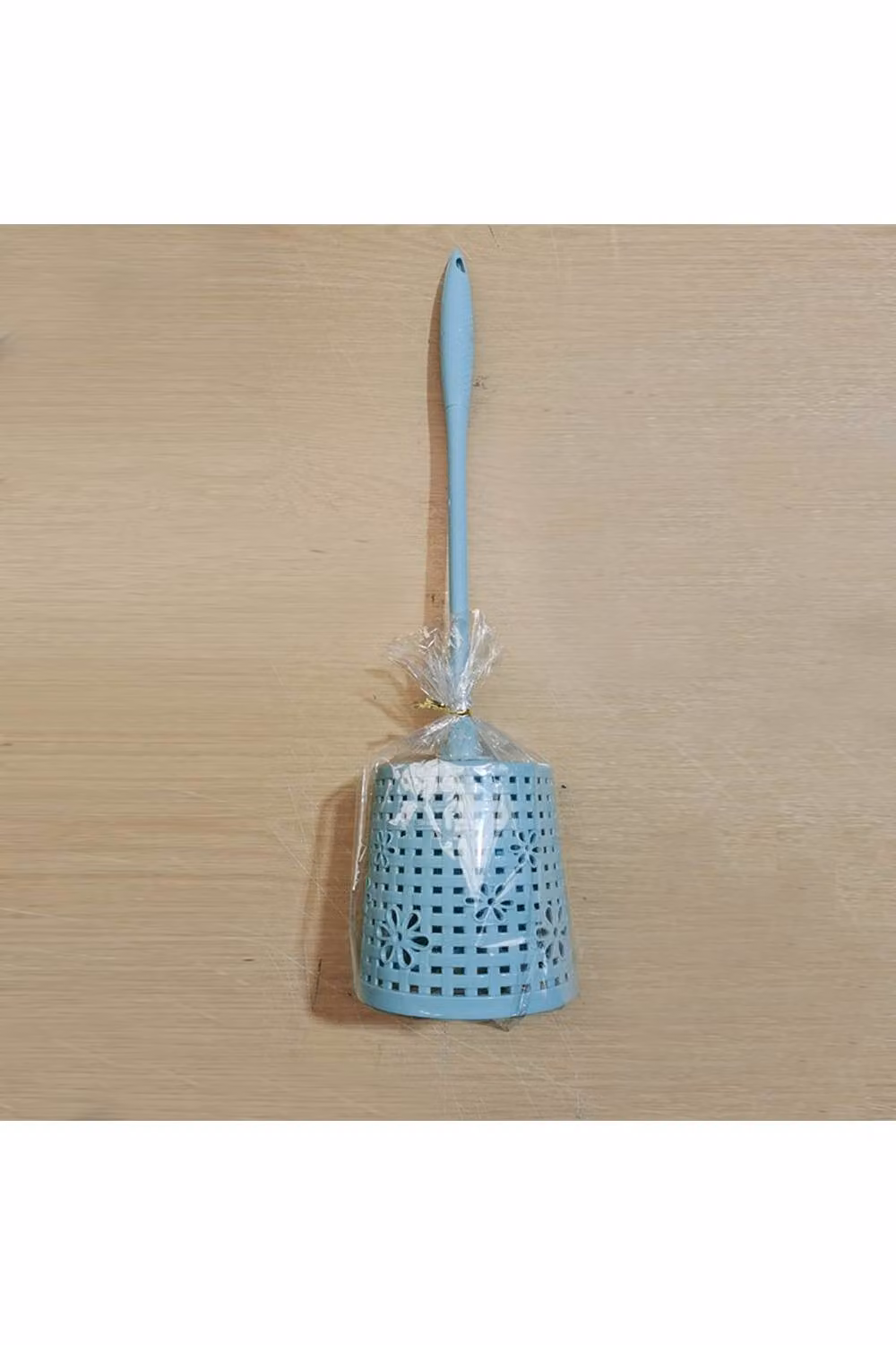 KDMD Plastic Bathroom Toilet Brush with Freestanding Base, Height: 44 cm, Blue/Multicolour – 2