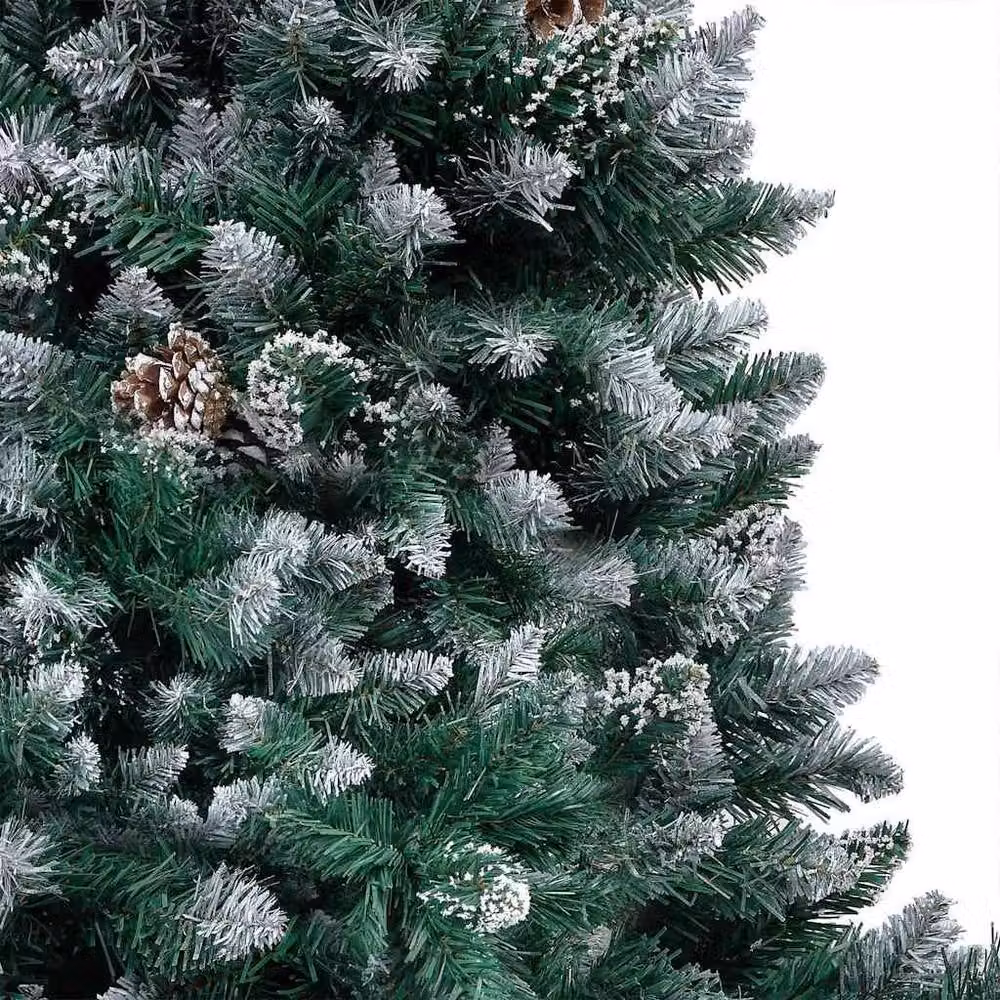 Berkfield Home Artificial Green Christmas Tree with 150 Warm White LEDs and Stand, Height: 150 cm – 4